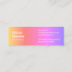 Cartes de visite minimalistes