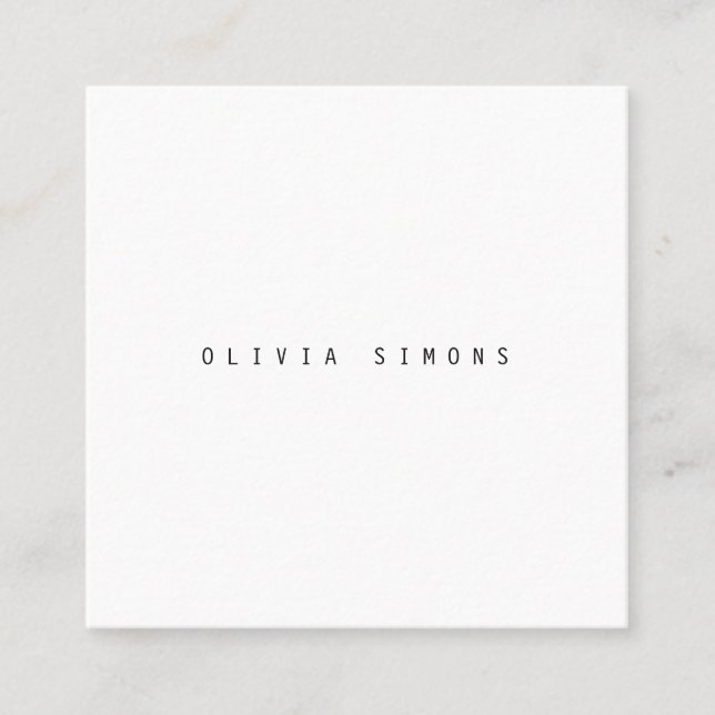 Cartes de visite minimalistes (Devant)