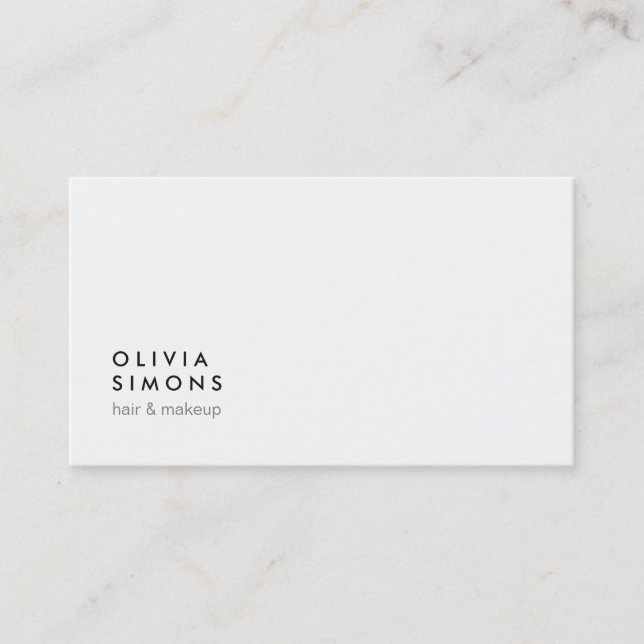Cartes de visite minimalistes (Devant)