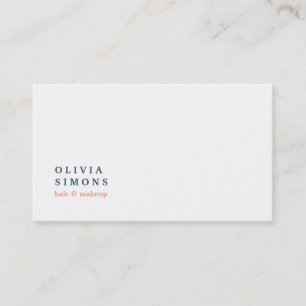 Cartes de visite minimalistes