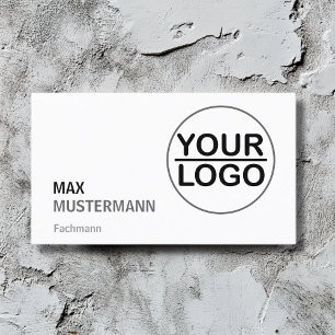 Cartes de visite minimalistes avec LOGO