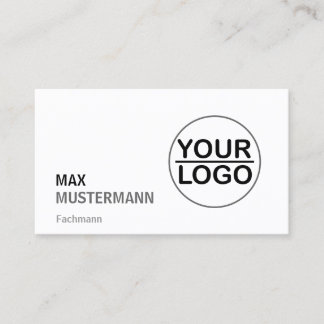 Cartes de visite minimalistes avec logo