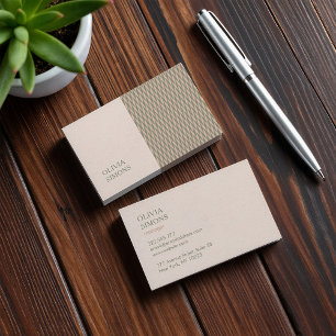 Cartes de visite minimalistes dans le style boho.