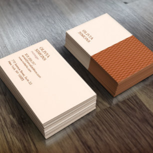 Cartes de visite minimalistes dans le style boho.