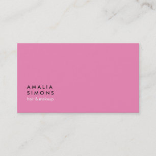Cartes de visite minimalistes roses