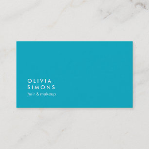 Cartes de visite minimalistes Turquoise