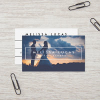 Cartes de visite minimaux de photographie