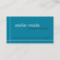 cartes de visite > moda stellaire [sarcelle