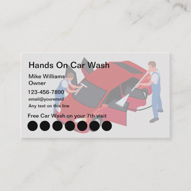 Cartes de visite Modèle de fidélité client (Devant)