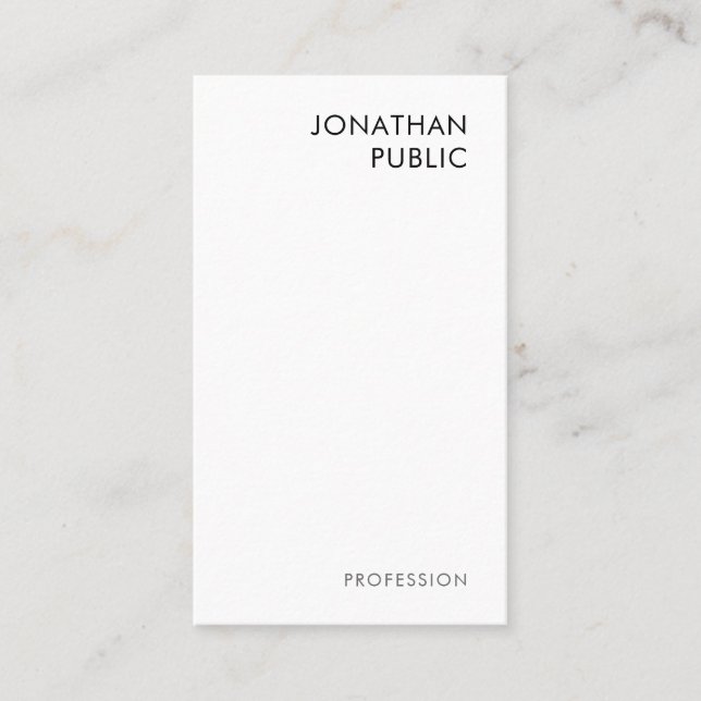 Cartes de visite modèles Moderne Élégant Professio (Devant)