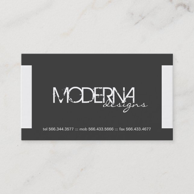 Cartes de visite modernes (Devant)