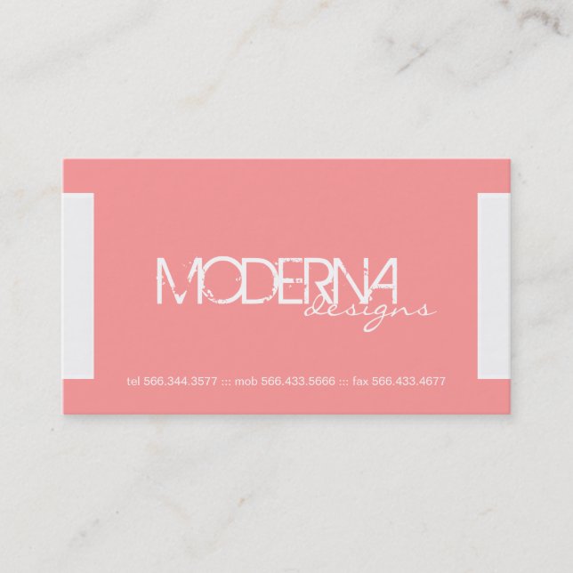 Cartes de visite modernes (Devant)