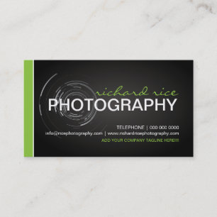 Cartes de visite modernes 2 de photographe