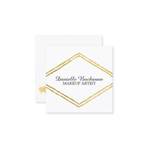 Cartes de visite modernes de maquilleur