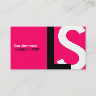 Cartes de visite modernes de monogramme