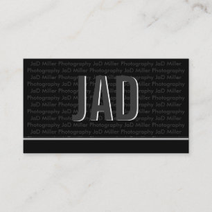 Cartes de visite modernes de monogramme