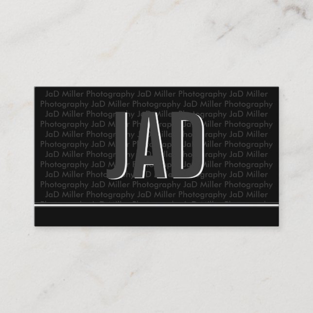 Cartes de visite modernes de monogramme (Devant)