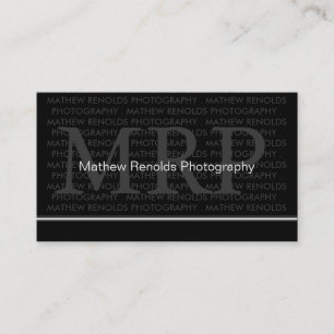 Cartes de visite modernes de monogramme