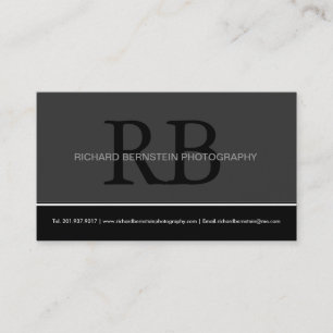 Cartes de visite modernes de monogramme