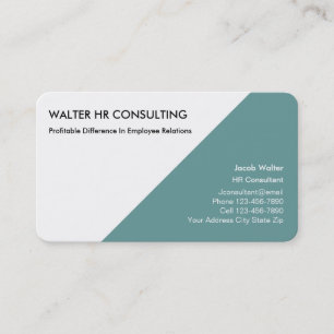 Cartes de visite modernes de ressources humaines
