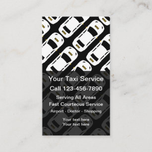 Cartes de visite modernes du service de chauffeurs