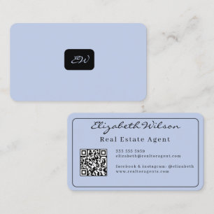 Cartes de visite modernes élégantes avec QR code p