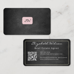 Cartes de visite modernes élégantes avec QR code p