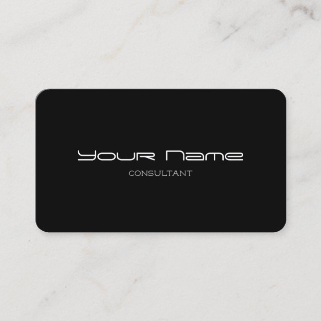 Cartes de visite modernes élégants (UV noirs) (Devant)