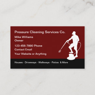 Cartes de visite modernes pour services de nettoya