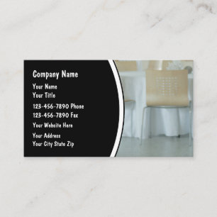 Cartes de visite modernes pour traiteurs