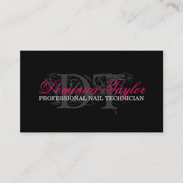 Cartes de visite monogrammes (Devant)
