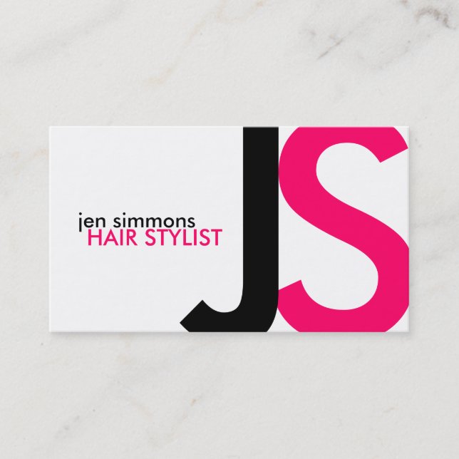 Cartes de visite monogrammes (Devant)