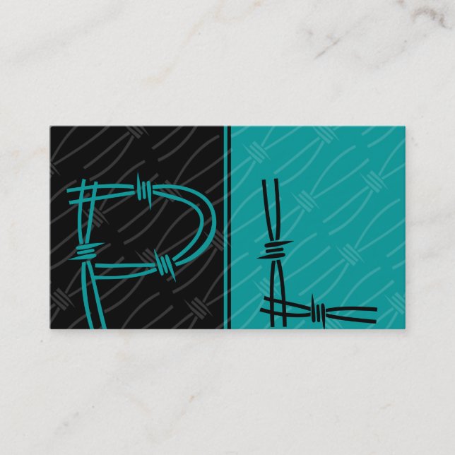 Cartes de visite Monogrammes contemporains (Devant)