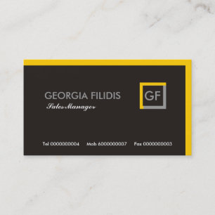 Cartes de visite Monogrammes ordinaires