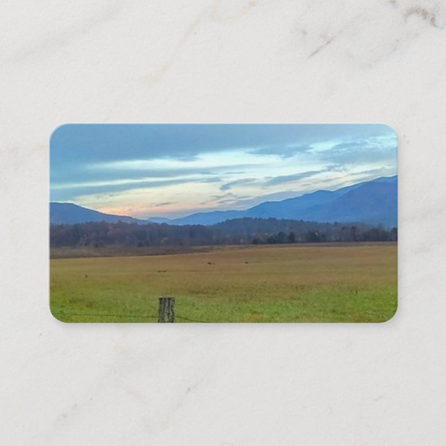 Cartes de visite Mountain View (Devant)