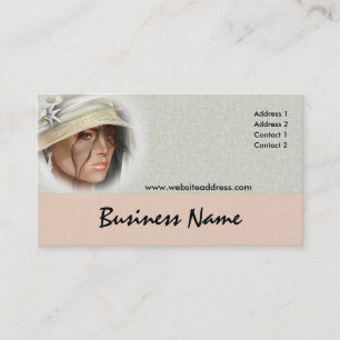 Cartes de visite mous de femme de mystère