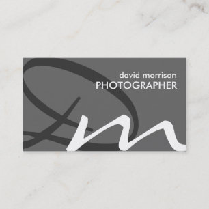 Cartes de visite mous de monogramme