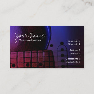 Cartes de visite musicaux GUITAR Midnight Blues