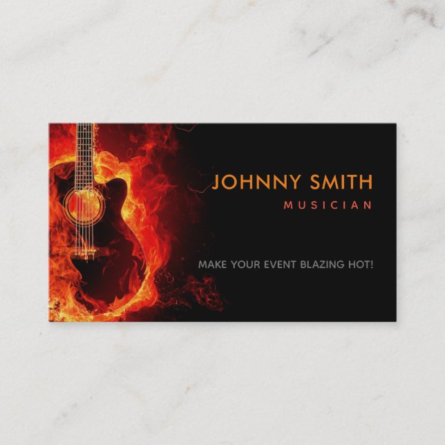 Cartes de visite musiciens de slogans (Devant)