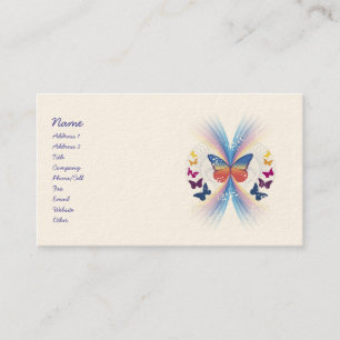 Cartes de visite mystiques des papillons