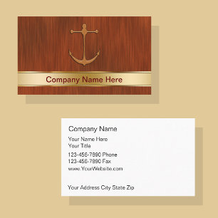 Cartes de visite nautiques
