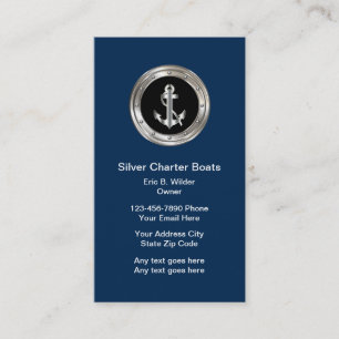 Cartes de visite nautiques chics