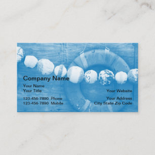 Cartes de visite nautiques de canotage