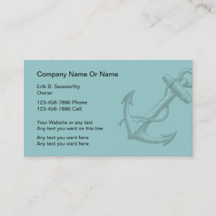 Cartes de visite nautiques simples