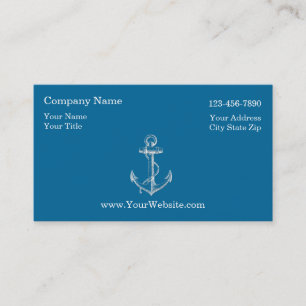 Cartes de visite nautiques simples
