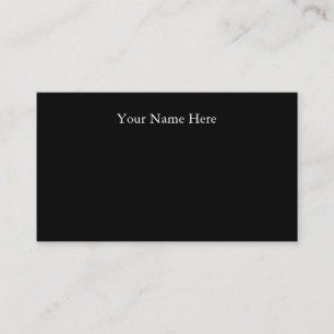 Cartes de visite noirs de base