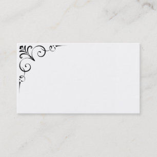 Cartes de visite noirs et blancs