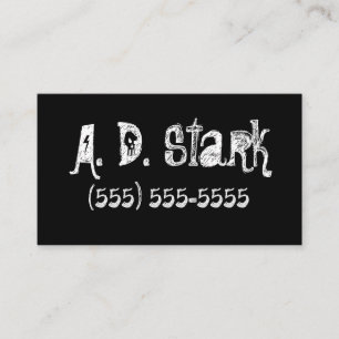 Cartes de visite noirs solides