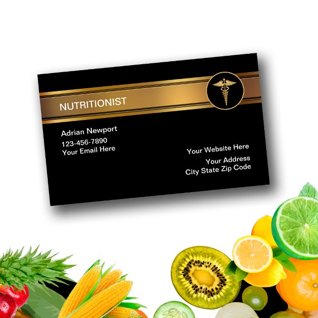 Cartes de visite nutritionnistes (Créateur téléchargé)