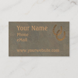 Cartes de visite occidentaux PERSONNALISABLES